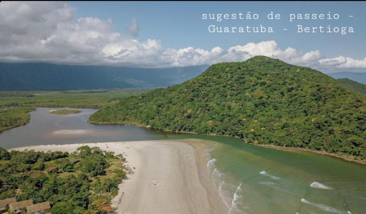 Pousada Recanto Dos Mares-Chales E Suites-Proximo Do Sesc Bertioga-Sp Exteriör bild